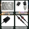 15m 20 Bulb NO RC 12V C35 LED String Lights Garden Christmas Waterproof Strawberry Candle Light, EU Plug(RGB)