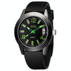 addies MY-1601 Regular Version Silicone Watchstrap Quartz Watch, Support Calendar, Size:S (Green)