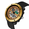 SANDA 762 Watch Men Watch Students Men Watch Fashion Trend Youth Waterproof Night light Sports Men(Gold)