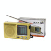 BAIJIALI KK9 Full-band Radio Player Portable Retro Multifunctional Mini Radio(Silver Gray)