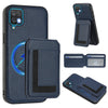 For Samsung Galaxy A12 5G / 4G CX01 Detachable Magsafe Magnetic Card Bag Phone Case(Dark Blue)