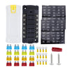 6-Way Plug-In Insulated Cover Fuse Box For Cars Yachts, Set: Upgraded Version A