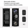 Cwatcun D115 Shoulder Crossbody Waterproof Leather Film DSLR Camera Bag, Color: Black Small