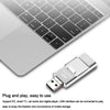 32GB USB 3.0 + 8 Pin + Mirco USB Android iPhone Computer Dual-use Metal Flash Drive (Rose Gold)
