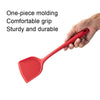 2pcs Non-stick High Temperature Resistant Silicone Cookware, Style: Leak Shovel(Red)