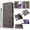 For Samsung Galaxy S20+ Skin Feel Embossed Sunflower Horizontal Flip Leather Case with Holder & Card Slots & Wallet & Lanyard(Gray)