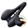 Silicone Bicycle Seat GEL Mountain Bike Saddle Bicycle Seat Saddle(Black Blue)