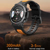 S56T Heart Rate/Blood Oxygen/Sleep Monitoring Bluetooth Call Outdoor Waterproof Smart Watch(Black)