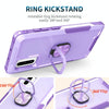 For Samsung Galaxy Note10 3 in 1 PC + TPU Phone Case with Ring Holder(Purple)