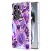 For Samsung Galaxy S25 Ultra 5G Electroplating Splicing Marble TPU Phone Case(Dark Purple)