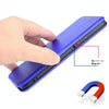 For Alcatel 1SE 2020 Carbon Fiber Texture Horizontal Flip TPU + PC + PU Leather Case with Card Slot(Blue)