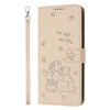 For Redmi K70 / K70 Pro Embossed Kitten Phone Leather Case with Lanyard(Beige)