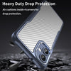 For Samsung Galaxy A06 5G Carbon Fiber Texture Translucent Phone Case(Blue)