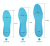Thickening Shock Absorption Sports Insoles Running Slip Anti-Pain Sweat-Absorbent Breathable Basketball Military Training Insoles(M: 27cm)