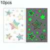 10 PCS Waterproof Luminous Tattoo Stickers Gradient Temporary Tattoo Stickers(Ei-134)