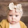 Cute Bowknot Infant Baby Girl Hairband Headwear Headbands(Beige#24)