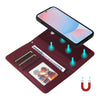 For Samsung Galaxy A56 5G BETOPNICE BN-005 2 in 1 Detachable Imitate Genuine Leather Phone Case(Wine Red)