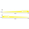 2 PCS/Set D-707 Striped Totem Pattern Car Modified Decorative Sticker(Yellow)