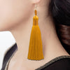 3 Pairs Women Boho Fashion Long Tassel Earrings(coffee)
