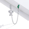 S925 Sterling Silver Koala Safety Chain DIY Bracelet Necklace Accessories