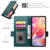 For Samsung Galaxy A36 Side Buckle Magnetic Frosted Leather Phone Case(Dark Green)