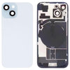 iPhone 15 Blue Glass Back Cover with Wireless Charging