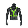 LED Reflective Vest High Stretch Outdoor Reflective Vest Traffic Safety Reflective Clothing(Blue)