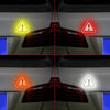 Car Tail Triangle Reflective Stickers Safety Warning Danger Signs Car Stickers(Silver)