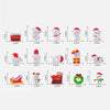 10pcs Christmas Cute Micro Landscape DIY Decorations Snowy Desktop Ornament, Style: No.17 Christmas Hat Snowman
