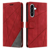 For Samsung Galaxy A26 5G Skin Feel Splicing Leather Phone Case(Red)