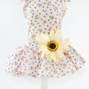 Dog & Cat Daisy Skirt, Yellow, Breathable Cotton, S