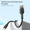 YESIDO CA97 2.4A USB to 8 Pin Braided Charging Data Cable with Indicator Light, Length:1.2m(Black)