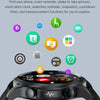 E400 1.39 inch HD Round Screen Leather Strap Smart Watch Supports ECG Monitoring/Non-invasive Blood Sugar(Black)