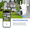 ESCAM QF500 5MP Dual Lens WiFi Security Camera 10X Zoom