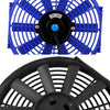12V 80W 12 inch Car Cooling Fan High-power Modified Tank Fan Cooling Fan Powerful Auto Fan Mini Air Conditioner for Car(Black)