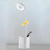 WS-8010 LED Fan Desk Lamp Bedside Desk USB Folding Desk Lamp, Colour: Pen Holder Yellow Fan Blade