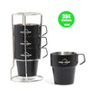 4 In 1 Set COOL CAMP CF-519 Outdoor Camping 304 Stainless Steel Coffee Cup Thermal Insulation Anti-Scald Double Vacuum Mugs