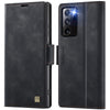 For Samsung Galaxy Note20 Ultra AutSpace A11 Side Buckle MagSafe Magnetic RFID Phone Leather Case(Black)