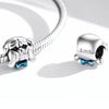 S925 Sterling Silver Cute Dog Beads DIY Bracelet Necklace Accessories