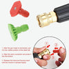 High-pressure Car Washer Nozzle Fan-shaped 1/4 Quick Plug Connector Water Rifle Parts, Specification: 40 Degree (1.1 Nozzle)