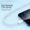Baseus CALD000502 Dynamic Series 2.4A USB to 8 Pin Fast Charging Data Cable, Cable Length:2m(White)
