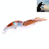 HENGJIA JIZ002 10cm/16.6g Big Octopus Squid Shaped Hard Baits Long Shot Fishing Lures Tackle Baits Fit Sea Fishing and Freshwater Fishing (A)
