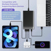 GAN 125W PD65W Dual Type-C + QC3.0 USB Multi Compatible Notebook Adapter AU Plug