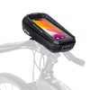 WILD MAN MS33 0.6L Mountain Bike Hard Shell Phone Touch Screen Handlebar Bag(Black)