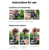 TELESIN  Aluminum Alloy Crab Claw Handlebar Tube Clamp For Sports Camera Mobile Phones