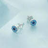 SCE1531 Sterling Silver S925 Brilliant Devil Eye Zircon Stud Earrings