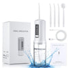 Portable Storable Tooth Flosser Smart Teeth Cleaning Instrument Household Teeth Cleaner With 4pcs Nozzles