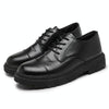 ENLEN&BENNA YC8865 Casual Leather Shoes Men Thick Bottom Increase Simple Shoes, Size: 43(Black)