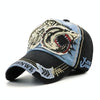 13948 Shark Pattern Washable Baseball Cap Spring and Autumn Sun Hat, Size:One Size(Denim Blue)