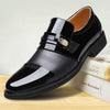 Men Summer Hole Shoe Slip-on Dress Business Shoes, Size:43(Black)